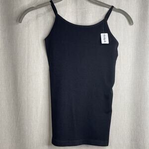 Kidpik Basic #1 Seamless Cami Tank Top - Black - Size M-XXL (10-16) NWT